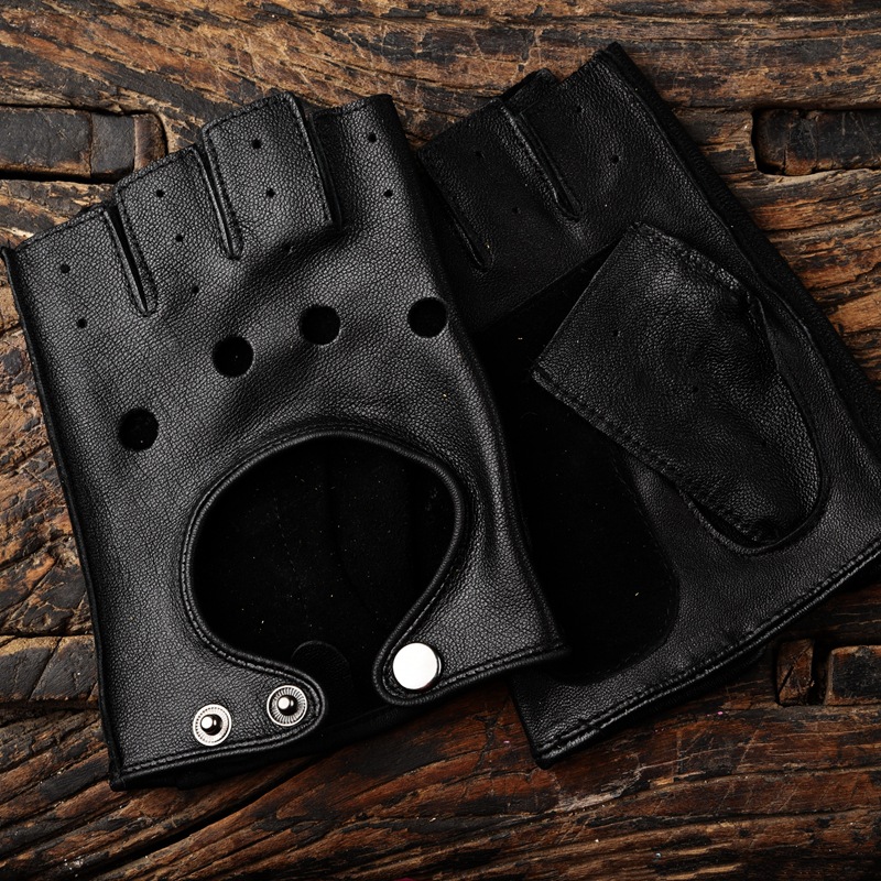 Unisex Breathable Half Finger  – обзор и цена Driving Gloves Leather