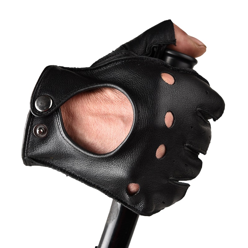 Unisex Breathable Half Finger  – обзор и цена Driving Gloves Leather
