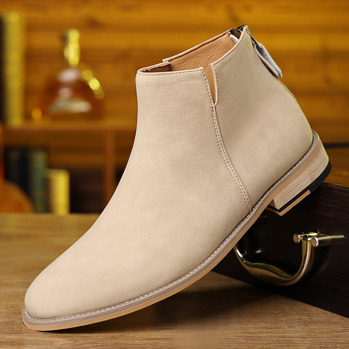Spring Autumn High-Top Leather – обзор и цена Chelsea Boots Men