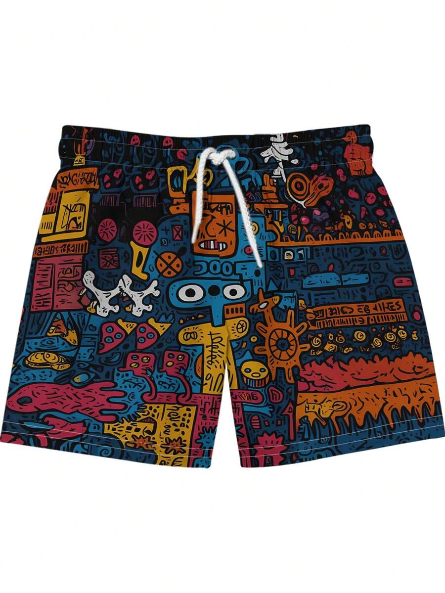 Mens Beach Shorts 3D Digital P – обзор и цена Swim Trunk Shorts