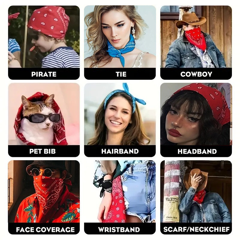 Unisex Men Women Bandana Hairb – обзор и цена Men'S Fashion Head Scarf