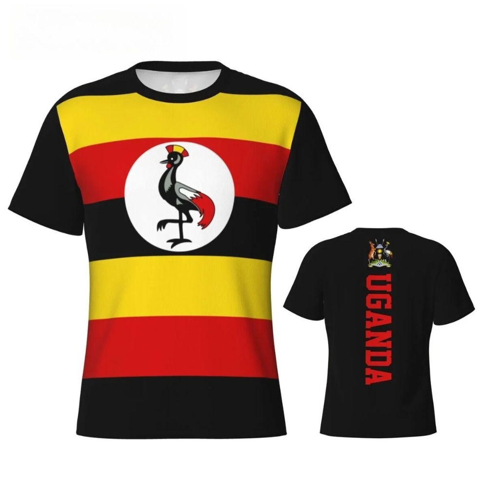 Uganda Flag Crane Emblem Print – обзор и цена Men Fashion Uganda