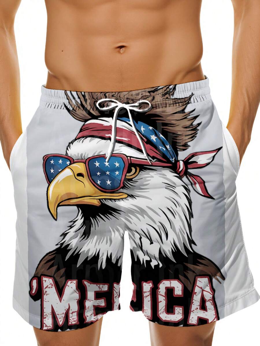 Patriotic Mens Swim Trunks Wit – обзор и цена Swim Trunk Shorts