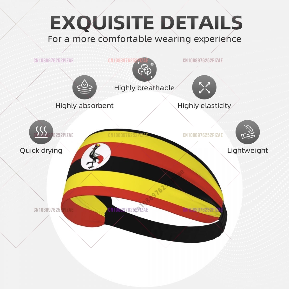 Uganda Flag Men Women Bands El – обзор и цена Men Fashion Uganda