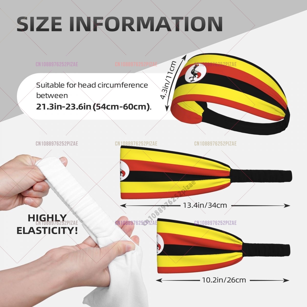 Uganda Flag Men Women Bands El – обзор и цена Men Fashion Uganda