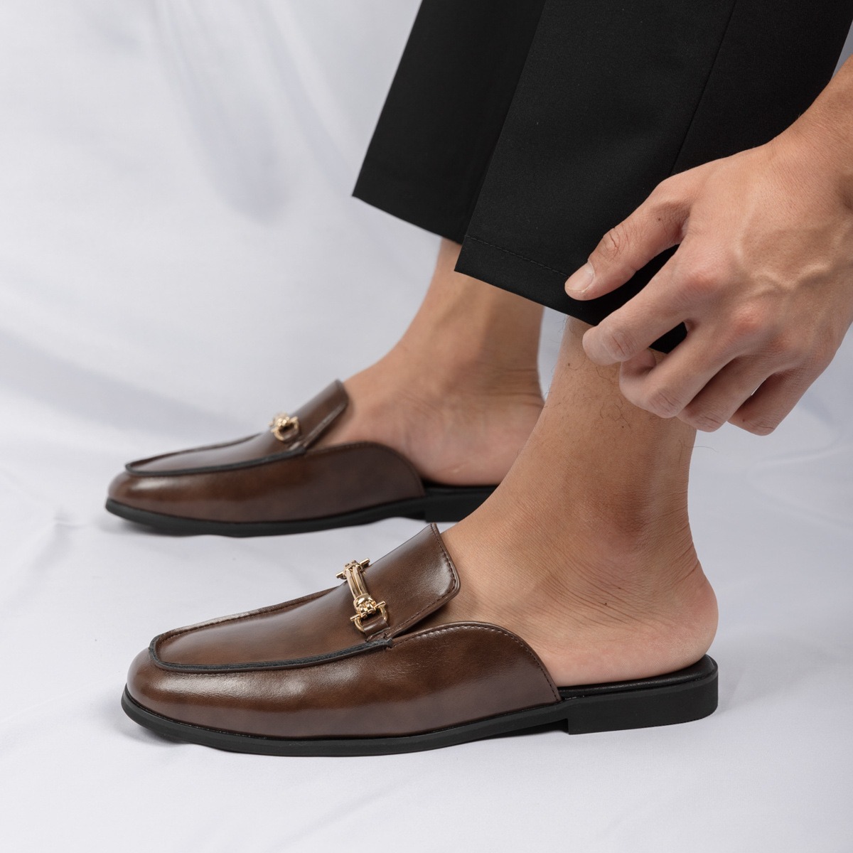 38-47mules shoes man horsebit  – обзор и цена Men'S Fashion Loafers