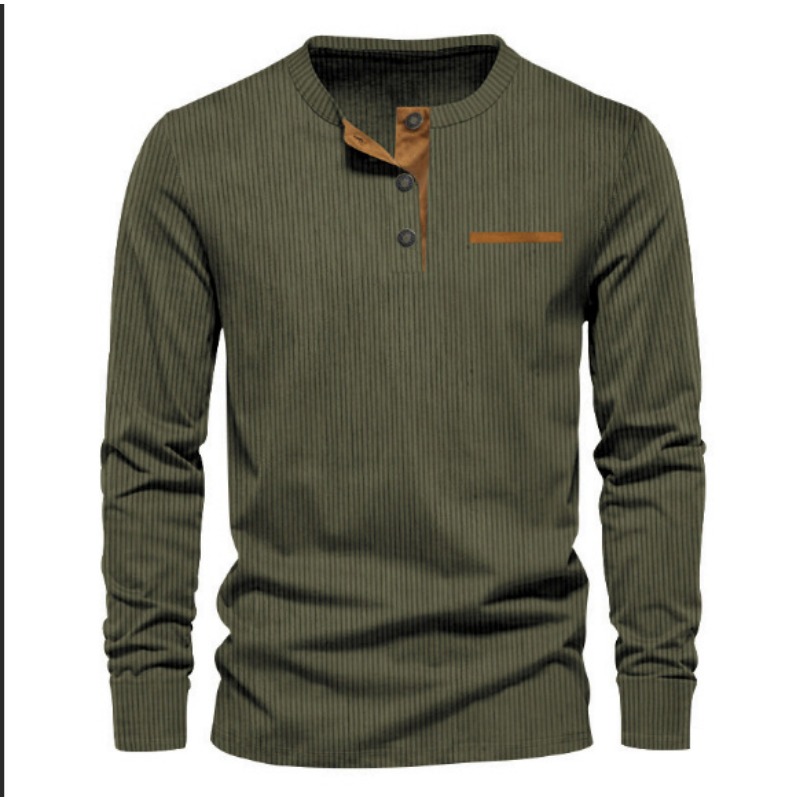 Men's Corduroy Henley Neck Lon – обзор и цена Men'S Fashion Undershirt