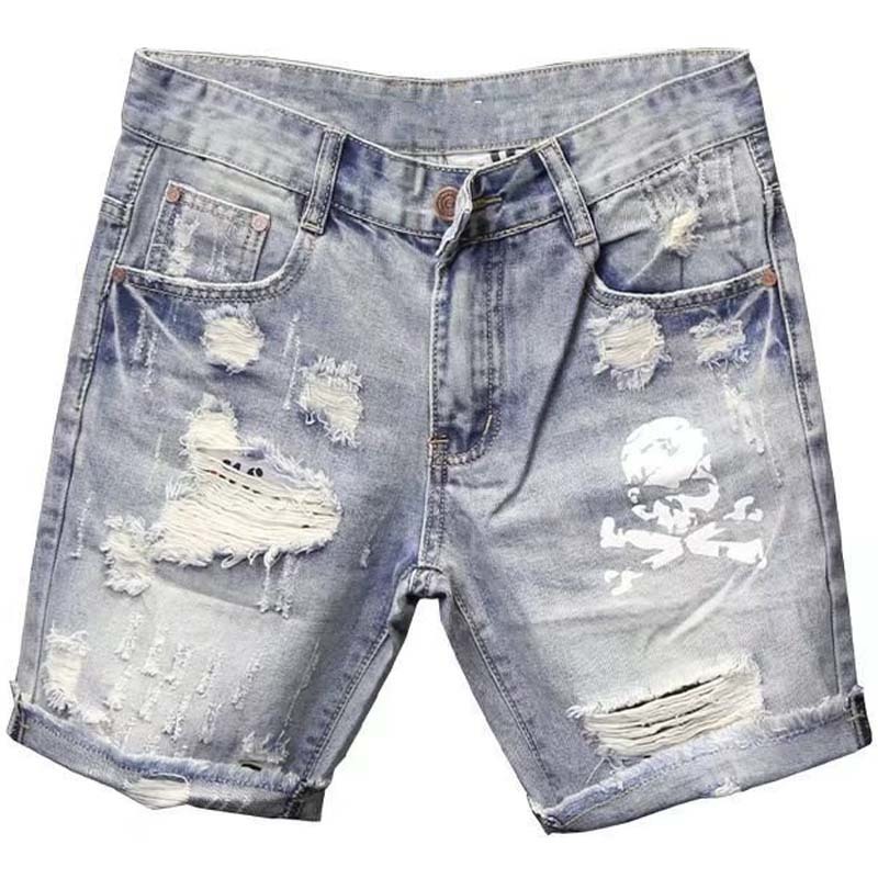 Summer Men's Worn Bead Hole Be – обзор и цена Men'S Fashion Jeans