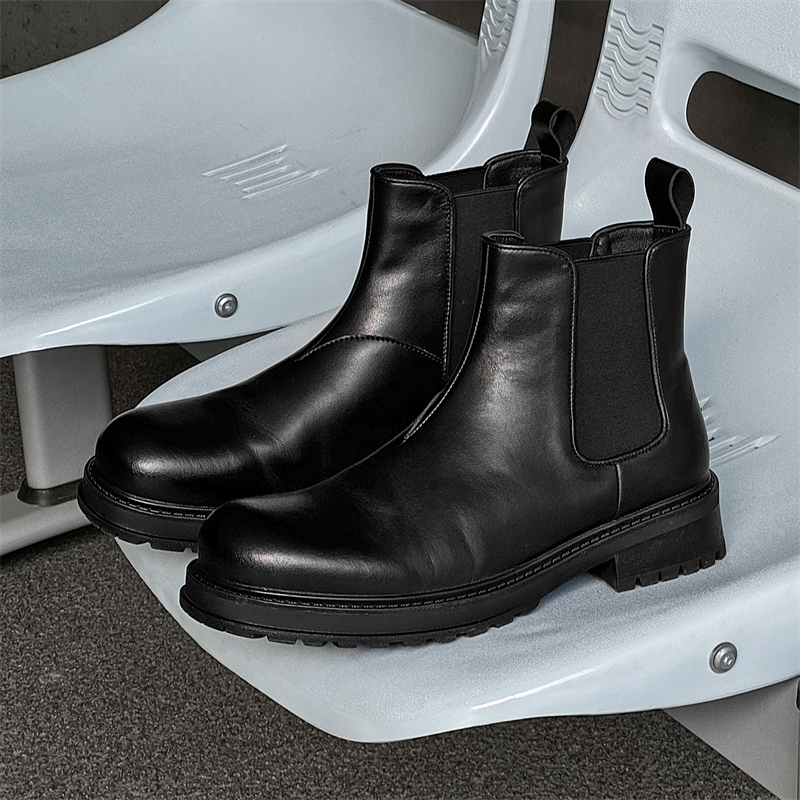 Men High Top Boots PU Solid Co – обзор и цена Chelsea Boots Men
